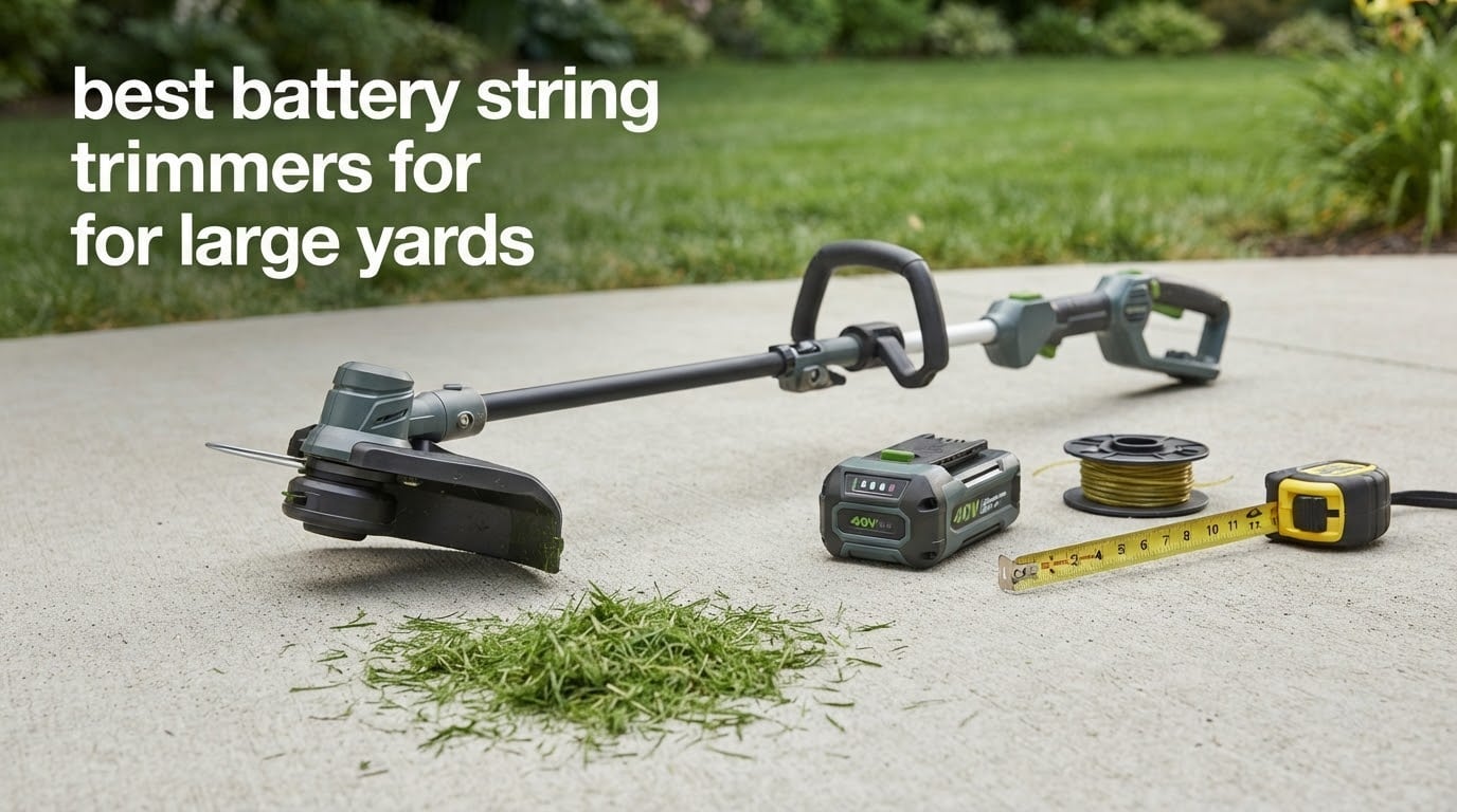 best battery string trimmers for large yards