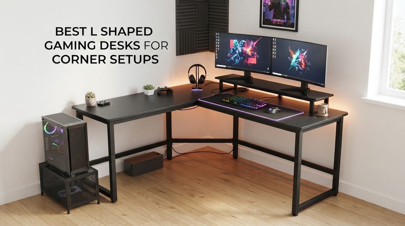 best l shaped gaming desks for corner setups