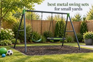 best metal swing sets for small yards